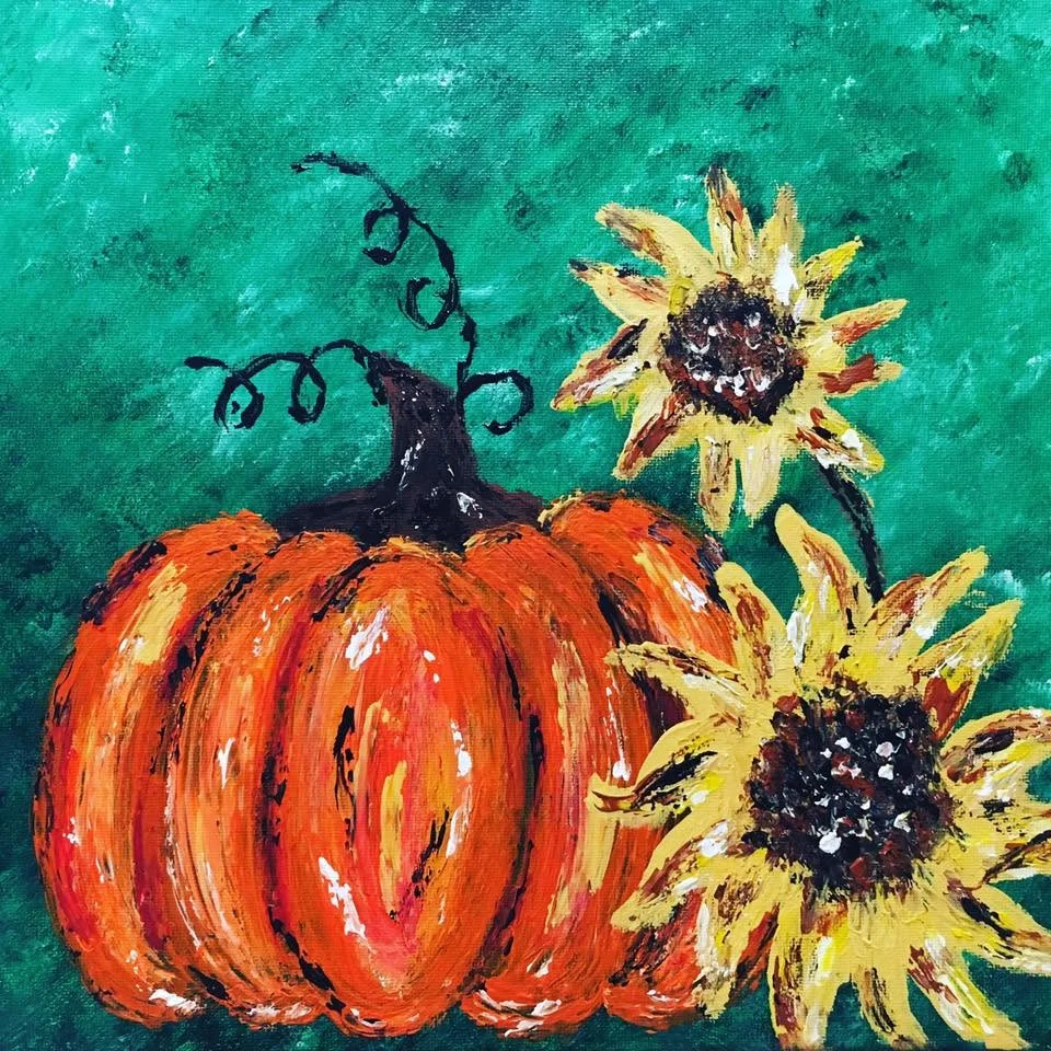 Happy Harvest (finger painting)